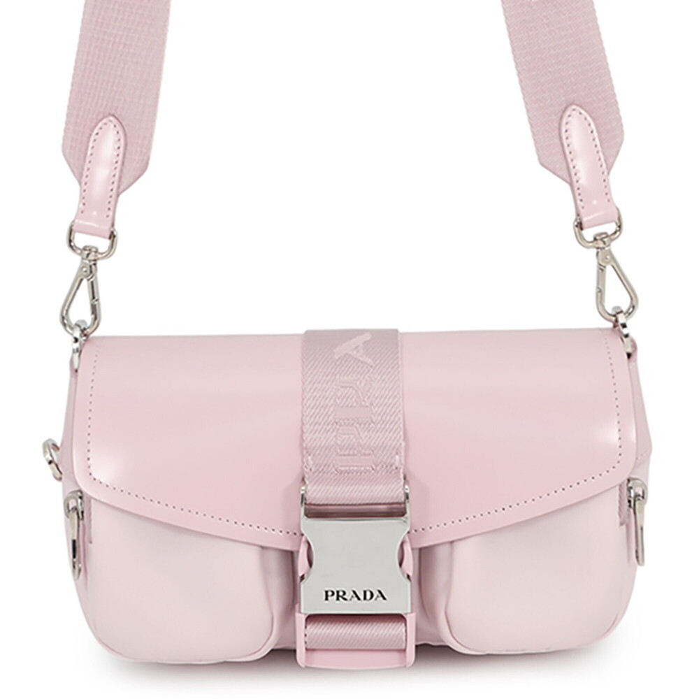 Prada Shoulder Bag Re-Nylon Nylon Brushed Leather 1BD295 PRADA Handbag